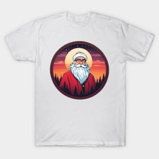 santa sunset christmas T-Shirt